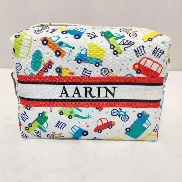 Personalized Car Printed Kids Box Pouch